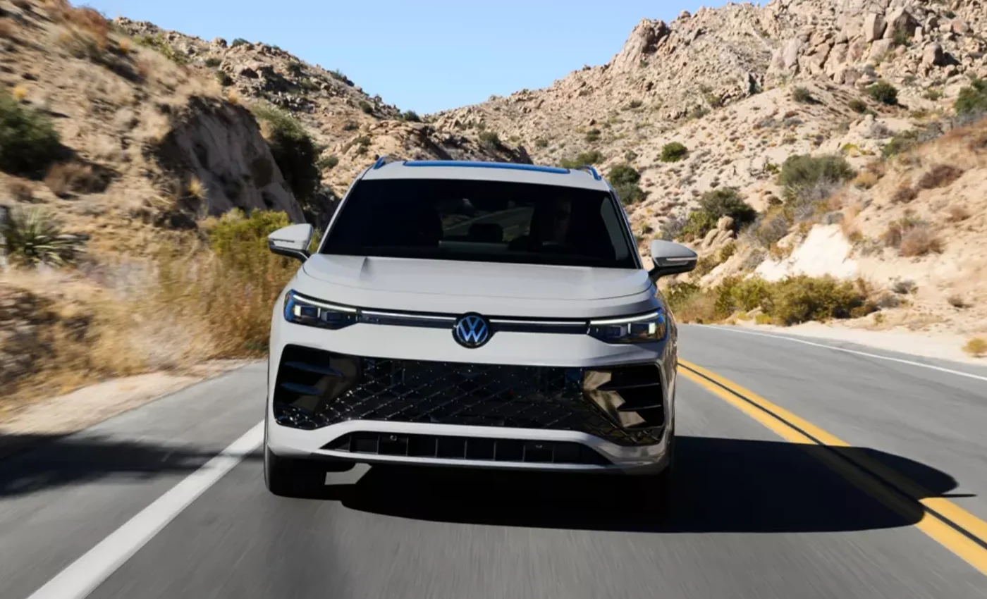 2025 Tiguan Driving Straight Ahead